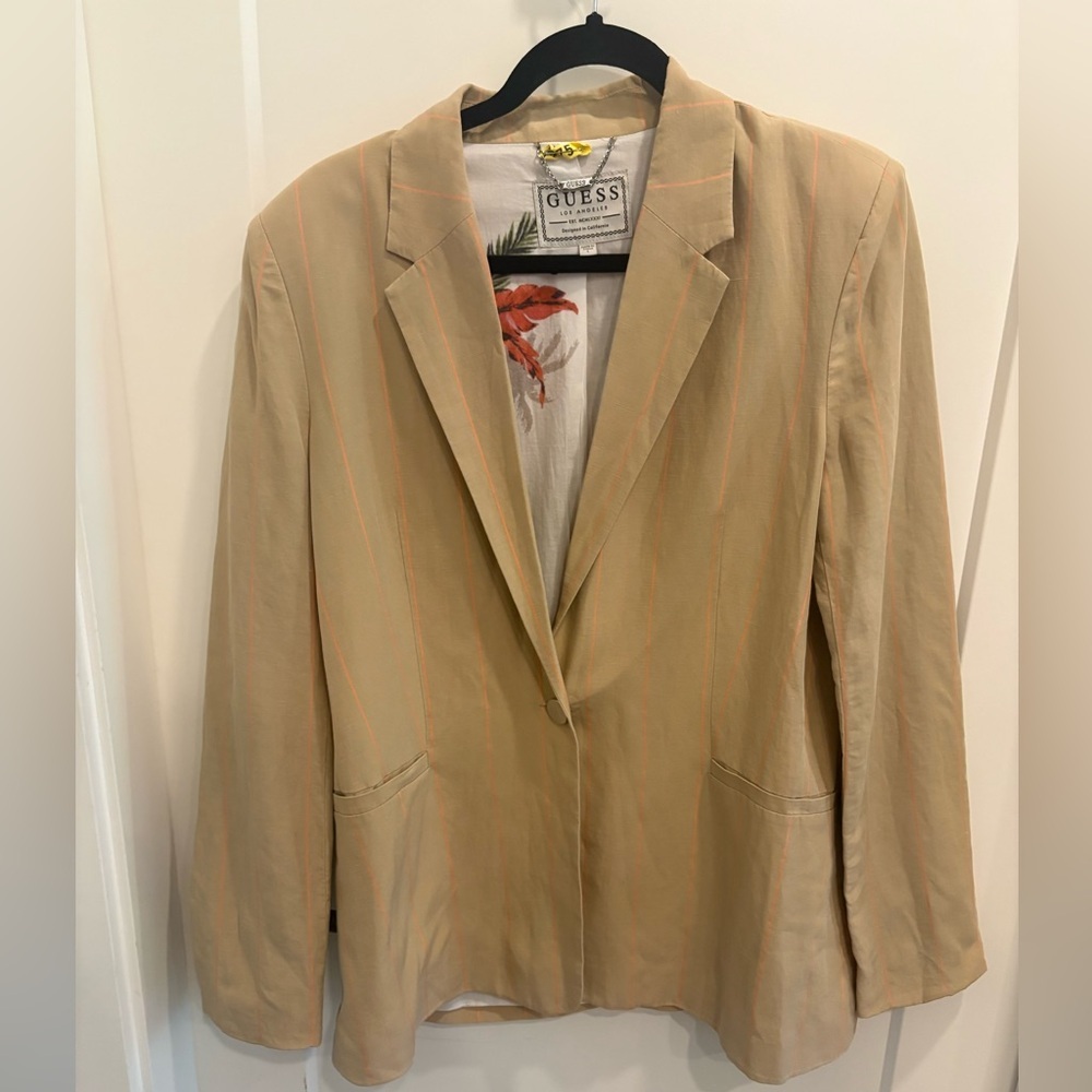 GUESS WOMENS BLAZER WITH PINSTRIPE - Picture 2 of 8